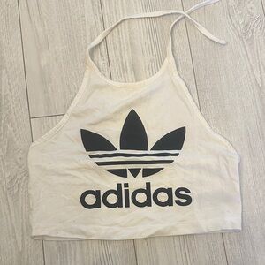 Adidas Cropped White Halter
